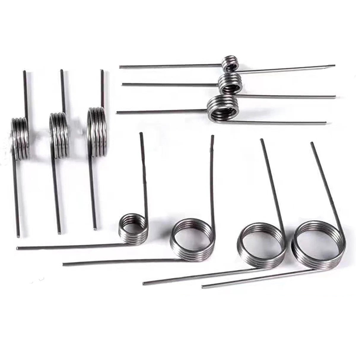 Torsion Spring 3 - 9 Coil (10 pcs), 0.4mm Wire dia, 3 ~ 6mm OD, Left spring Steel - HomeDIYer