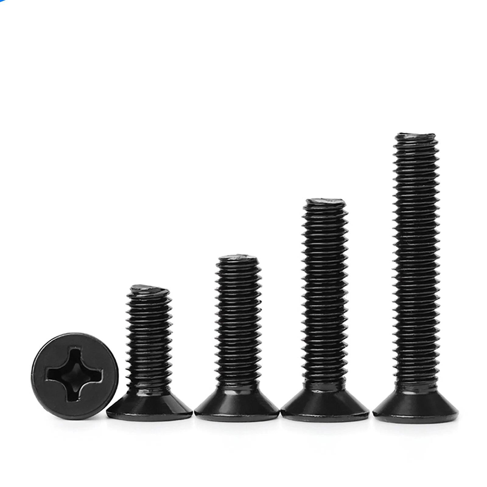 M2 Stainless Steel Black Phillips Flat Head Countersunk Machine Screws DIN 965