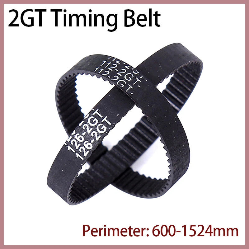 2GT Closed Loop Timing Belt 10mm Wide – Perimeter 600–1524mm for 3D Printer & CNC