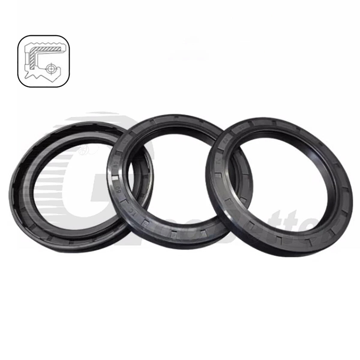 TC Skeleton Oil Seal NBR Double Lip Rotary Shaft Seal — ID 20mm 21mm 22mm