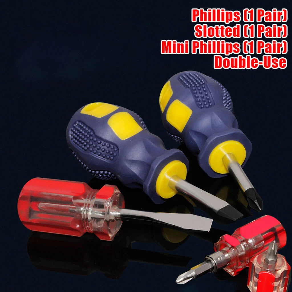 Mini Screwdriver Set — Phillips, Slotted & Double-Use Precision Repair Kit