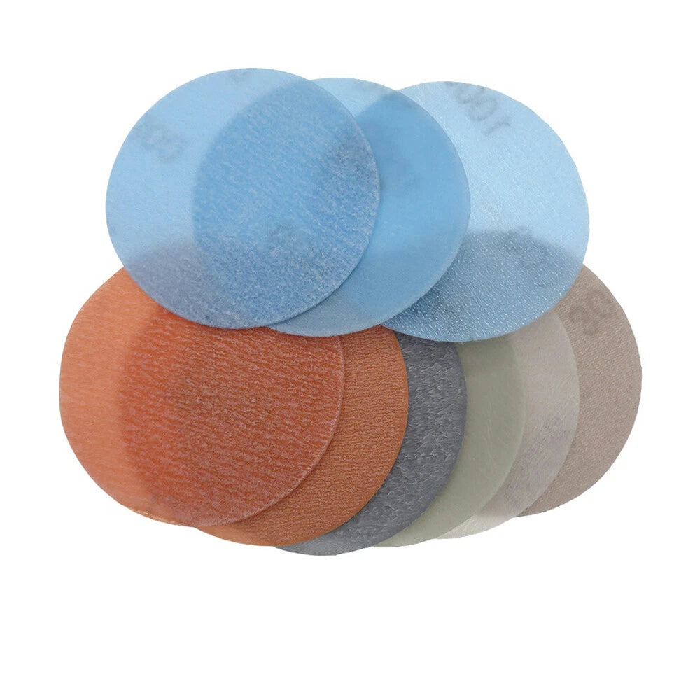 3 Inch 75mm FV Soft Sandpaper Wet And Dry Sanding Discs Polishing 600-5000 Grit