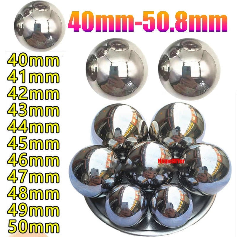 Loose Steel Ball Bearings Round Solid Metal Balls Diameter 40/40.1/40.2-50.8mm