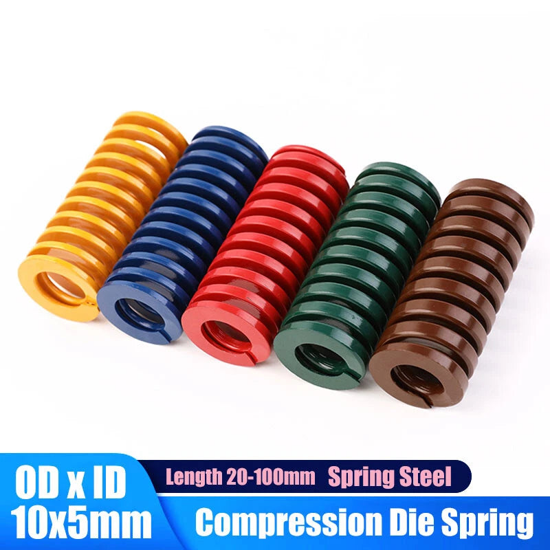 OD 10mm ID 5mm Compression Spring Mould Die Spring Light Heavy Duty Spring Steel