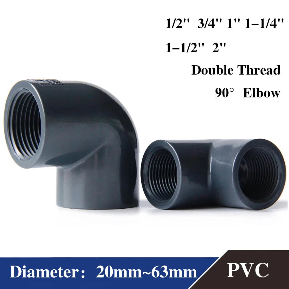 PVC 90° Elbow Female Thread Pressure Fittings Adhesive Connector Pipe Fittings
