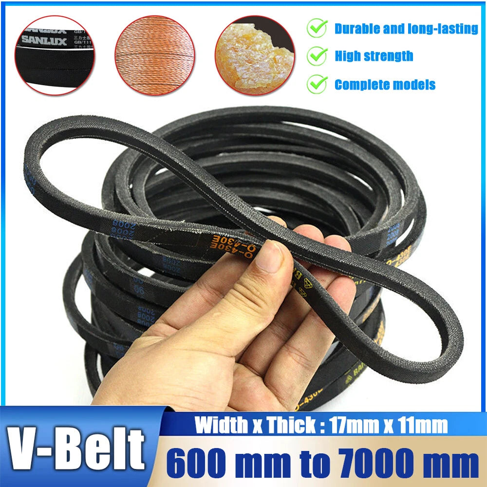 B-Type V-Belt 600–7000mm | 17x11mm Industry Drive Belt Replacement