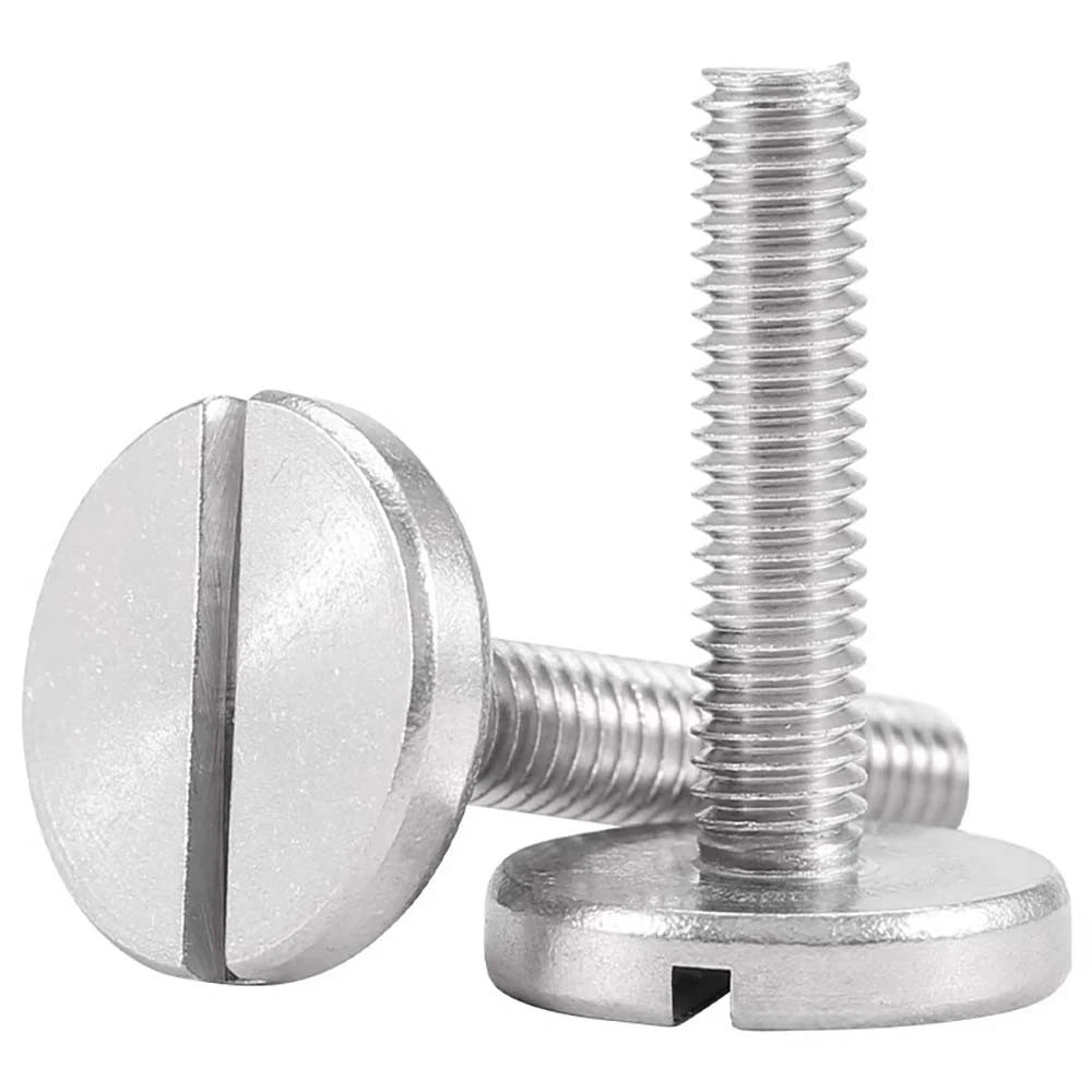 M2–M6 Slotted Round Head Machine Screws | A2 Stainless Steel | DIN 85
