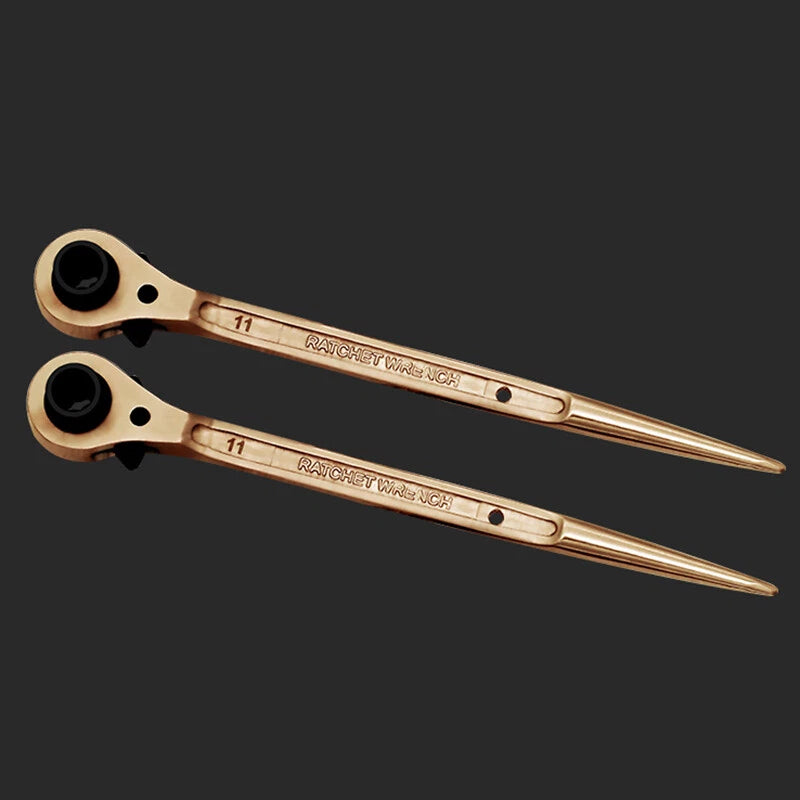 Chrome Vanadium Steel Plum Dual-Use Pointed Tail Socket Ratchet Wrenches