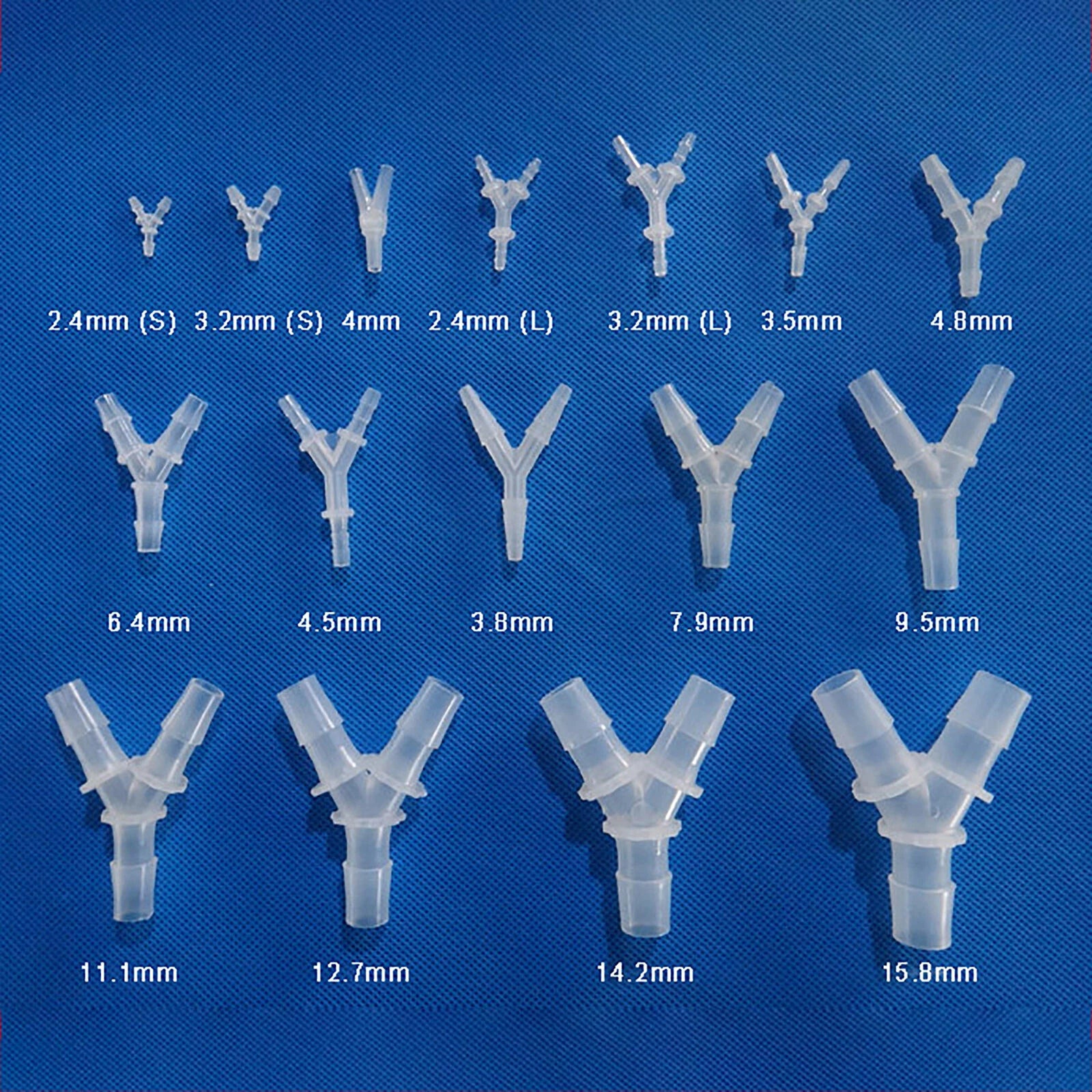 Y Joiner 3-Way Plastic Barb Hose Connector – Air Fuel Water Pipe Fitting