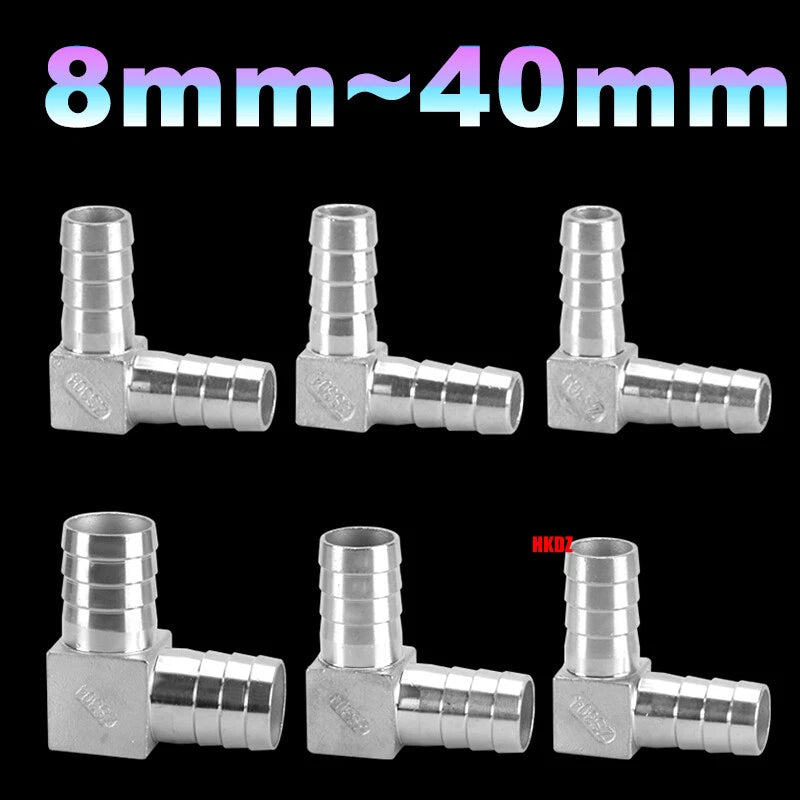 304 Stainless Steel Hose Barb 90° Elbow Fitting — BSP Taper Thread