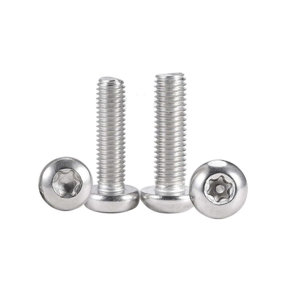 M3–M12 Torx Button Head Screws – A2 Stainless Steel, Star Drive, Fully Threaded