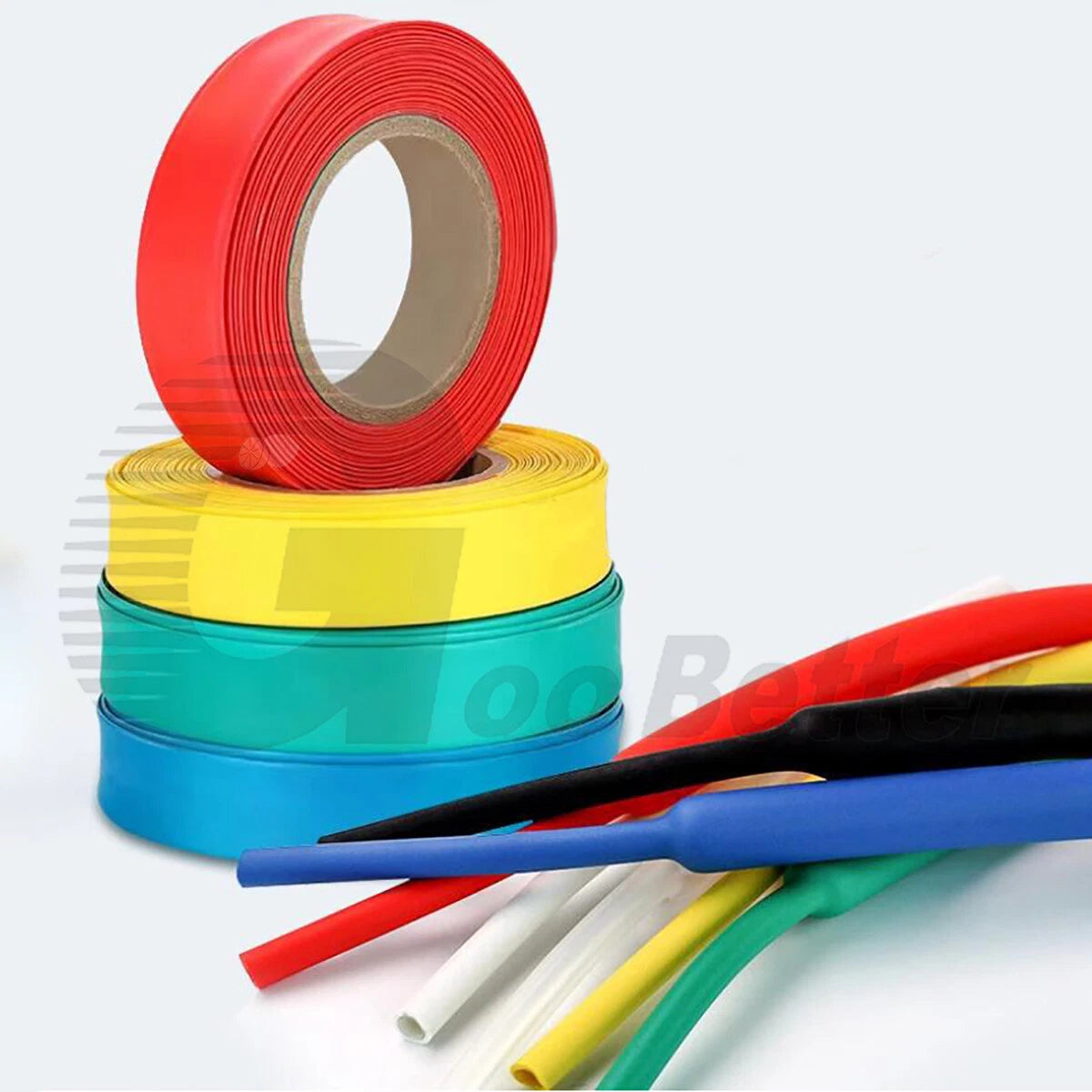 Heat Shrink Tubing 2:1 / 3:1 / 4:1 — Φ0.6mm to Φ50mm, 7 Colors, Adhesive & Non-Adhesive