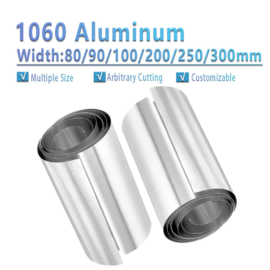 Aluminum Band Sheet Foil Plate Strip Thick 0.1-1mm for DIY Handmade Decoration