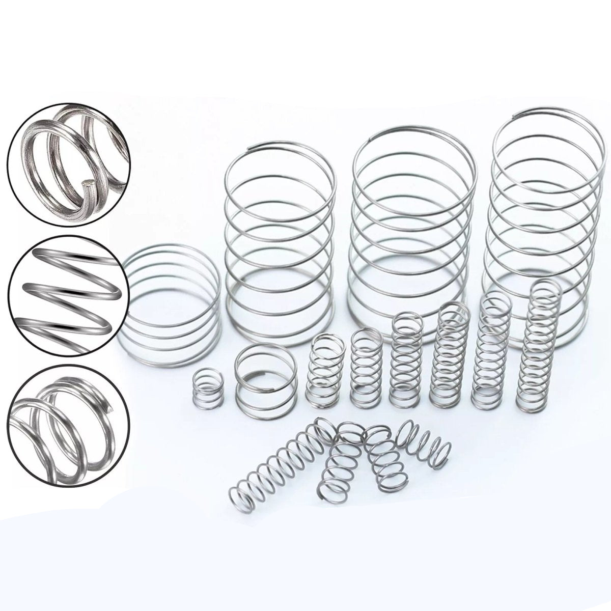A2 Stainless steel Small Compression Springs Wire Dia.1.5mm OD 9 - 15mm L:10 - 120mm - HomeDIYer