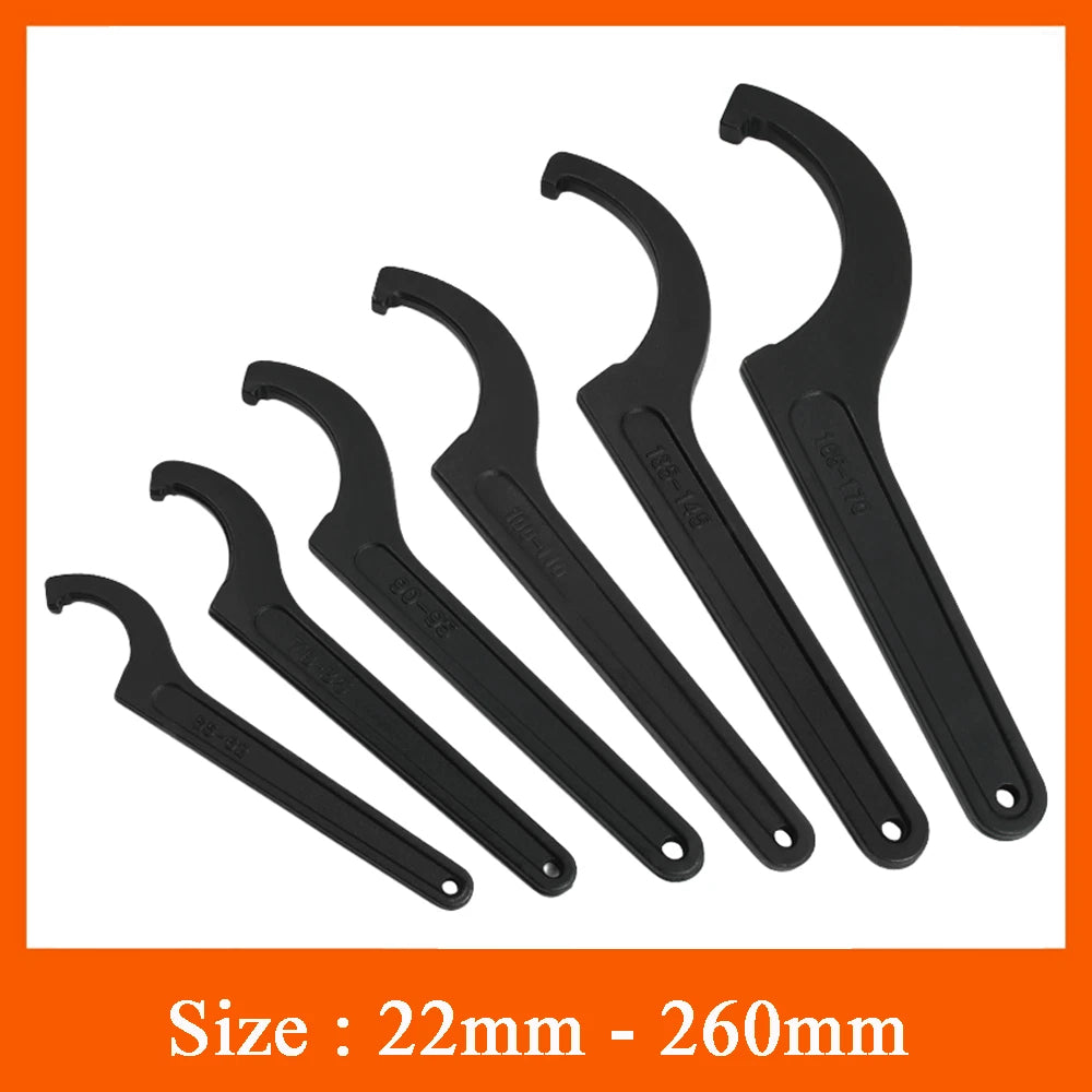 Garage Workshop Tools Shock Absorber Pre-Load Black C Spanner Wrench Hook Adjust