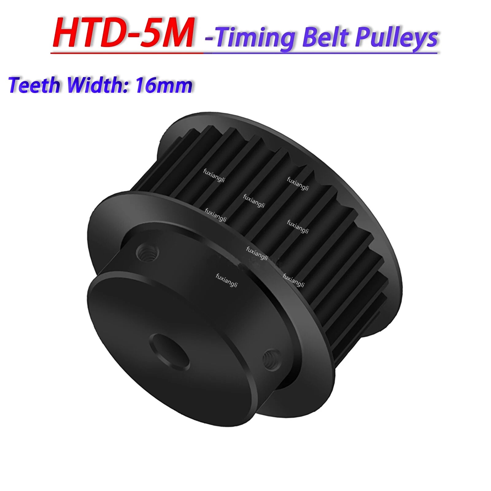 HTD-5M 14T-60T Timing Belt Pulleys Pitch 5mm Teeth Width 16mm BF-type 45# Steel