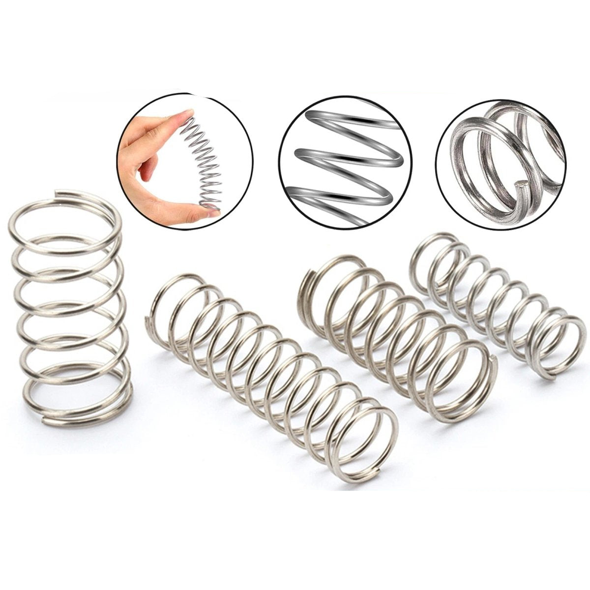 304 COMPRESSION SPRING WIRE DIAMETER 0.45 MM, ALL INNER DIA,OUTER DIA AND LENGTH - HomeDIYer