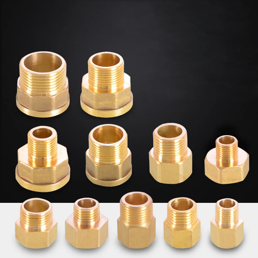 Brass BSP Reducing Bush — Male × Female Straight Pipe Fitting