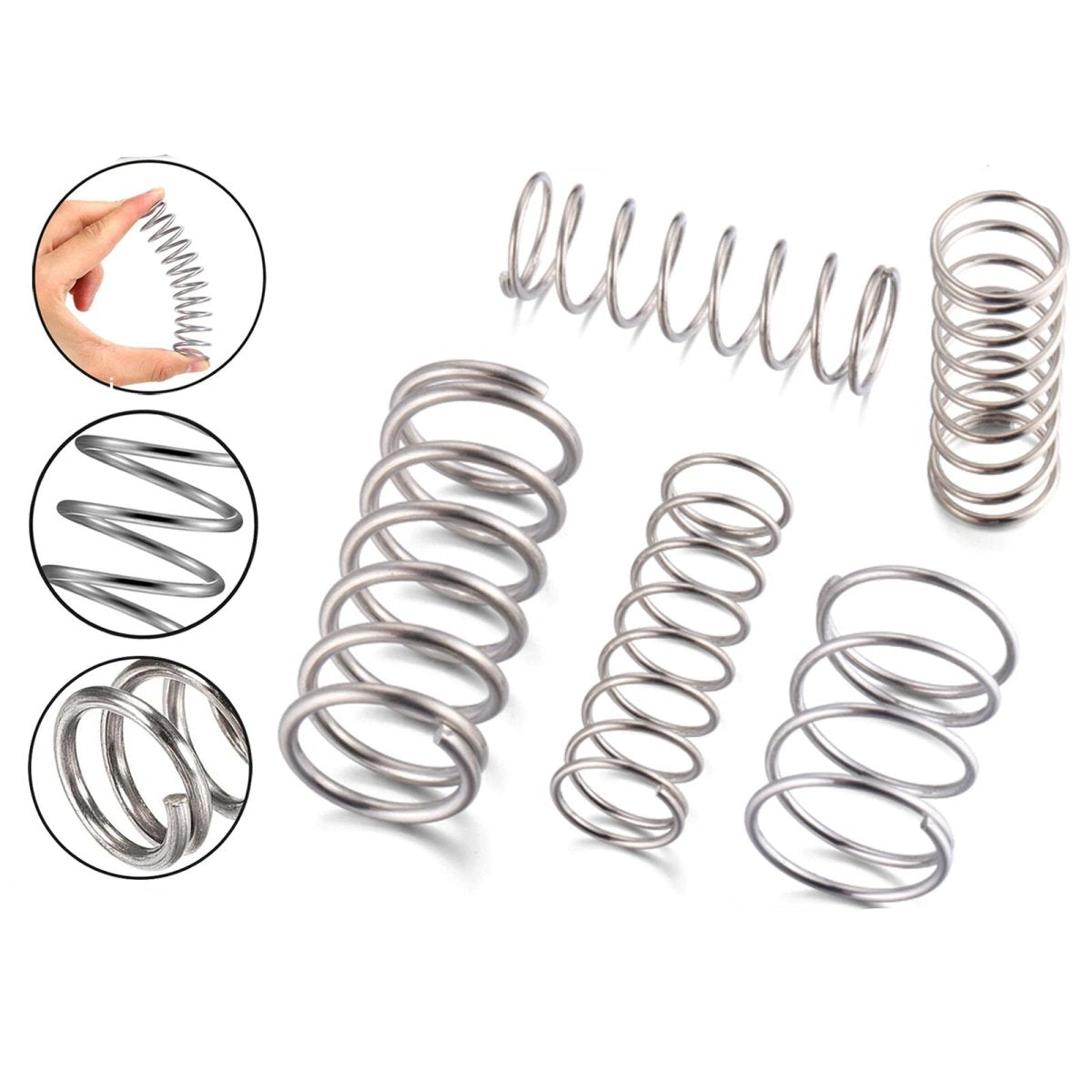 Compression Spring Various Size 3 - 12mm Diameter & 5 - 120mm Length Pressure Small - HomeDIYer