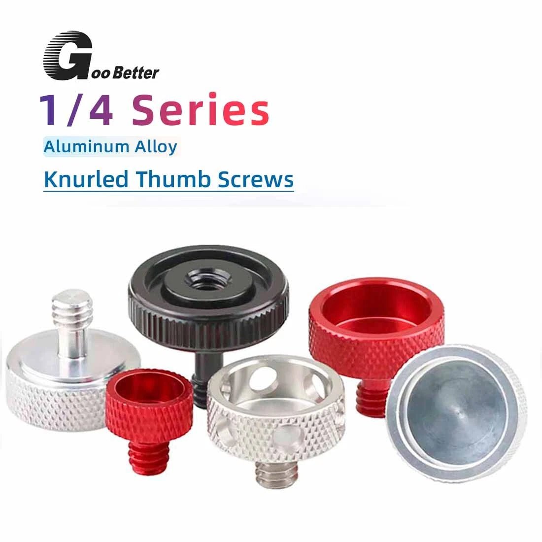1/4" Camera Thumb Screws – Aluminum Alloy & Stainless Steel Pan Head Adapter Bolts - HomeDIYer