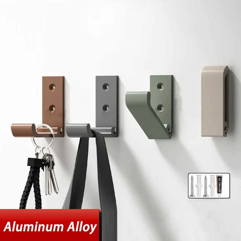 Folding Wall Hooks Aluminum Alloy Foldable Design Wall Mounted Coat Clothes Hook