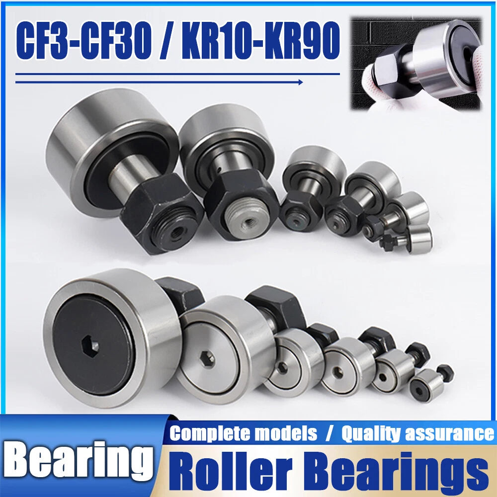 CF3-CF30-KR10-KR90 Bearing Steel Cam Follower Bolt-type Needle Roller Bearings