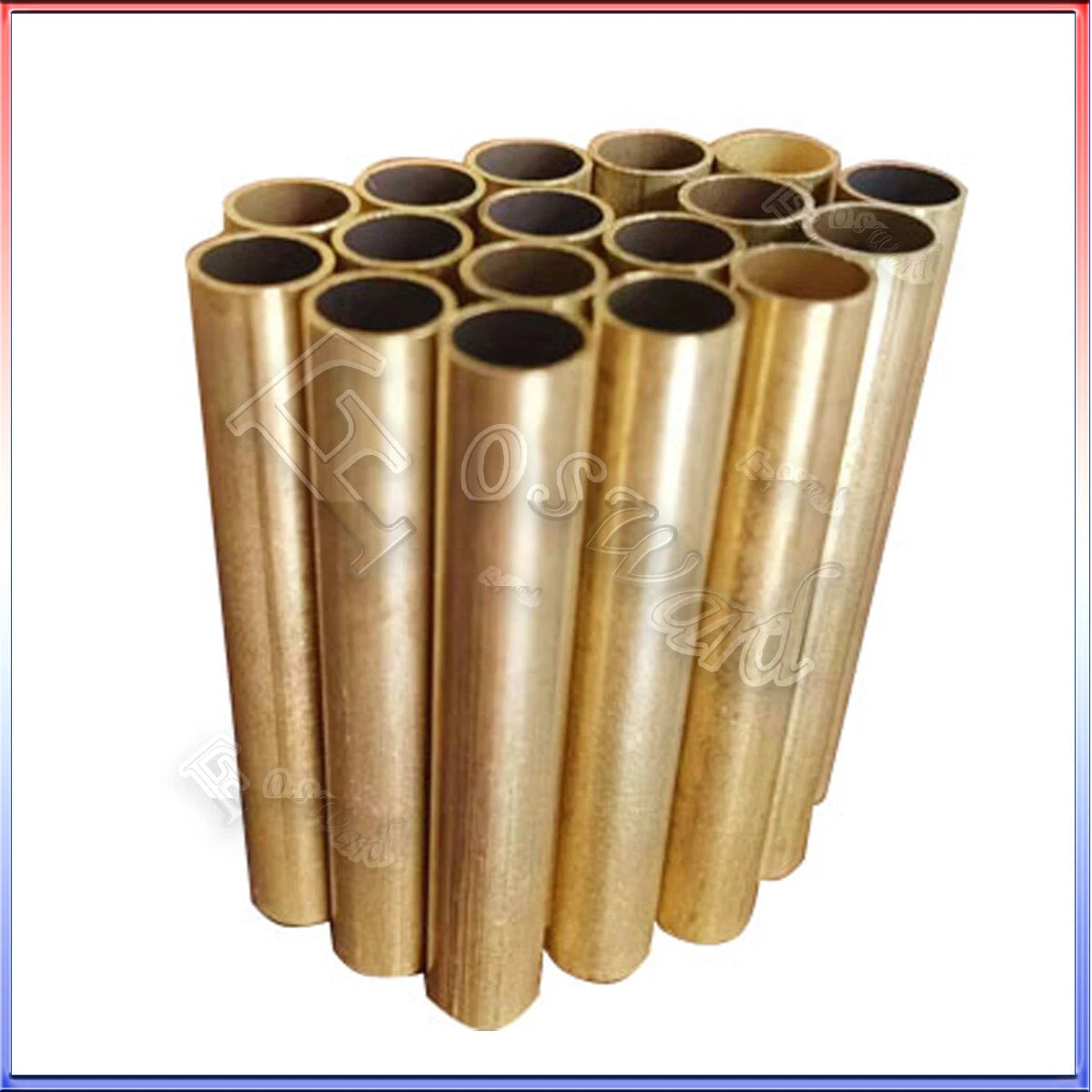 Brass Tube Brass Pipe 300mm Length — 0.5mm Wall, OD 1.5mm to 19mm