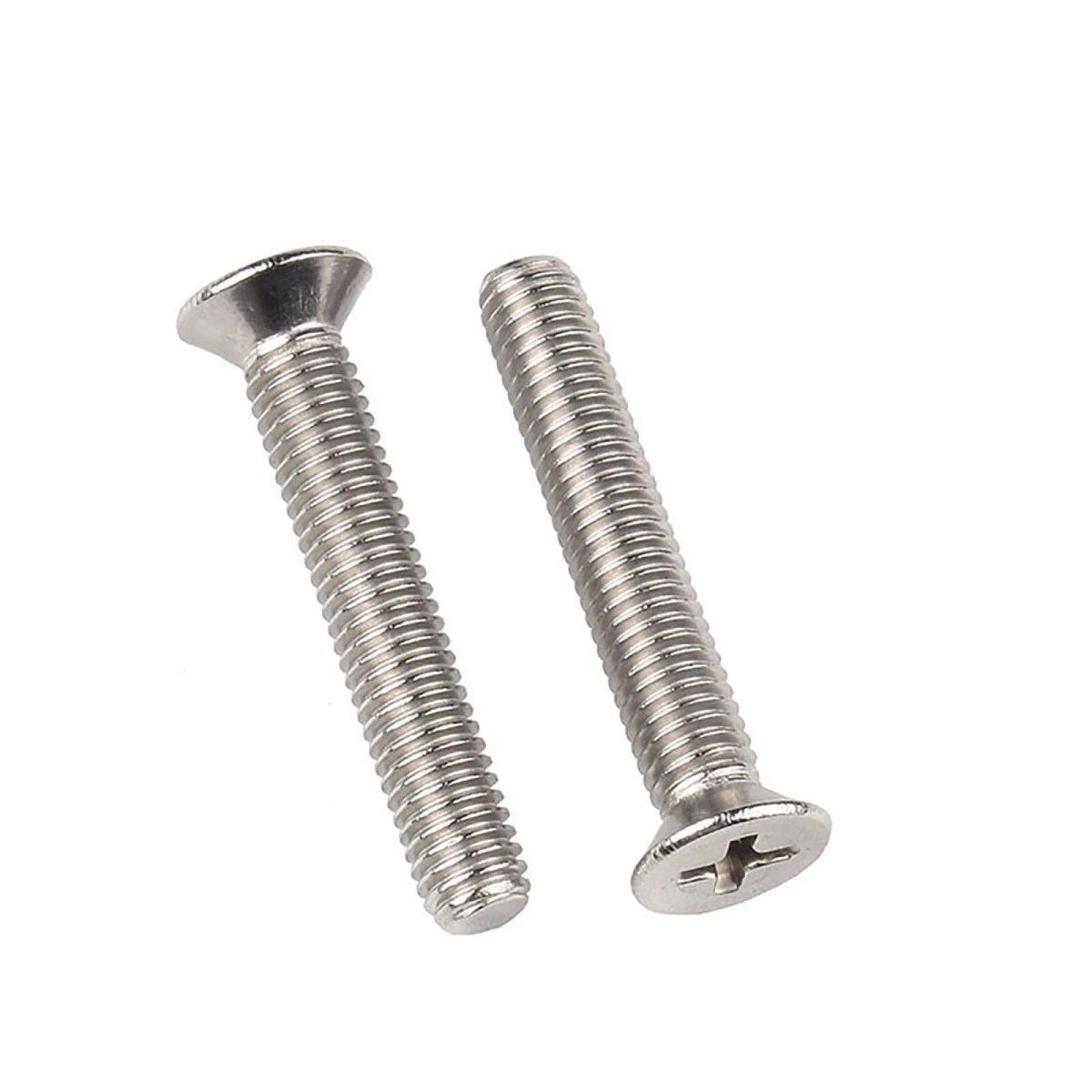 M2.5 & M3 Phillips Flat Head Machine Screws | A2 304 Stainless Steel, 4mm–80mm - HomeDIYer