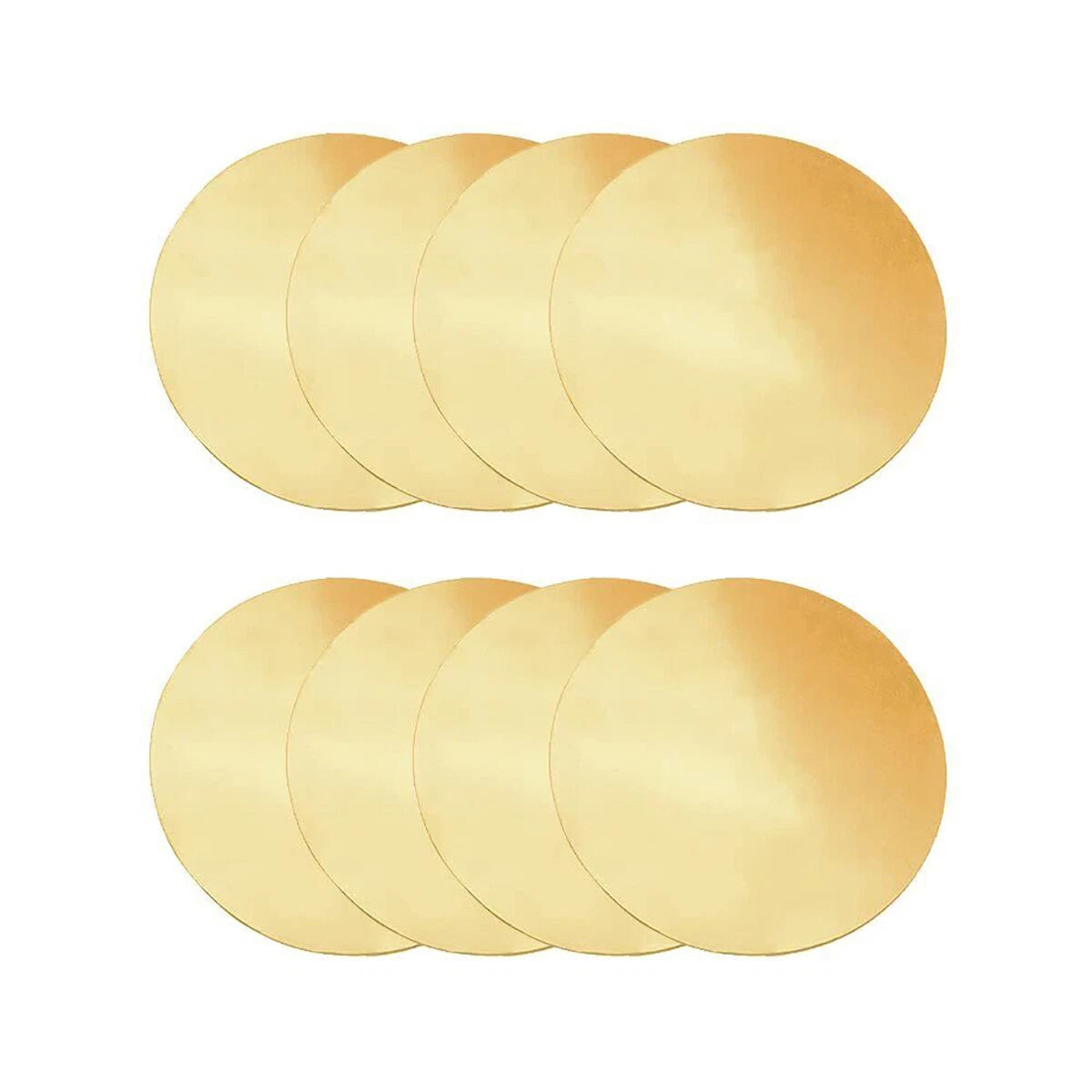 H62 Solid Brass Discs Blanks Metal Round Sheets Thick 0.5mm - 3mm Dia 10-200mm