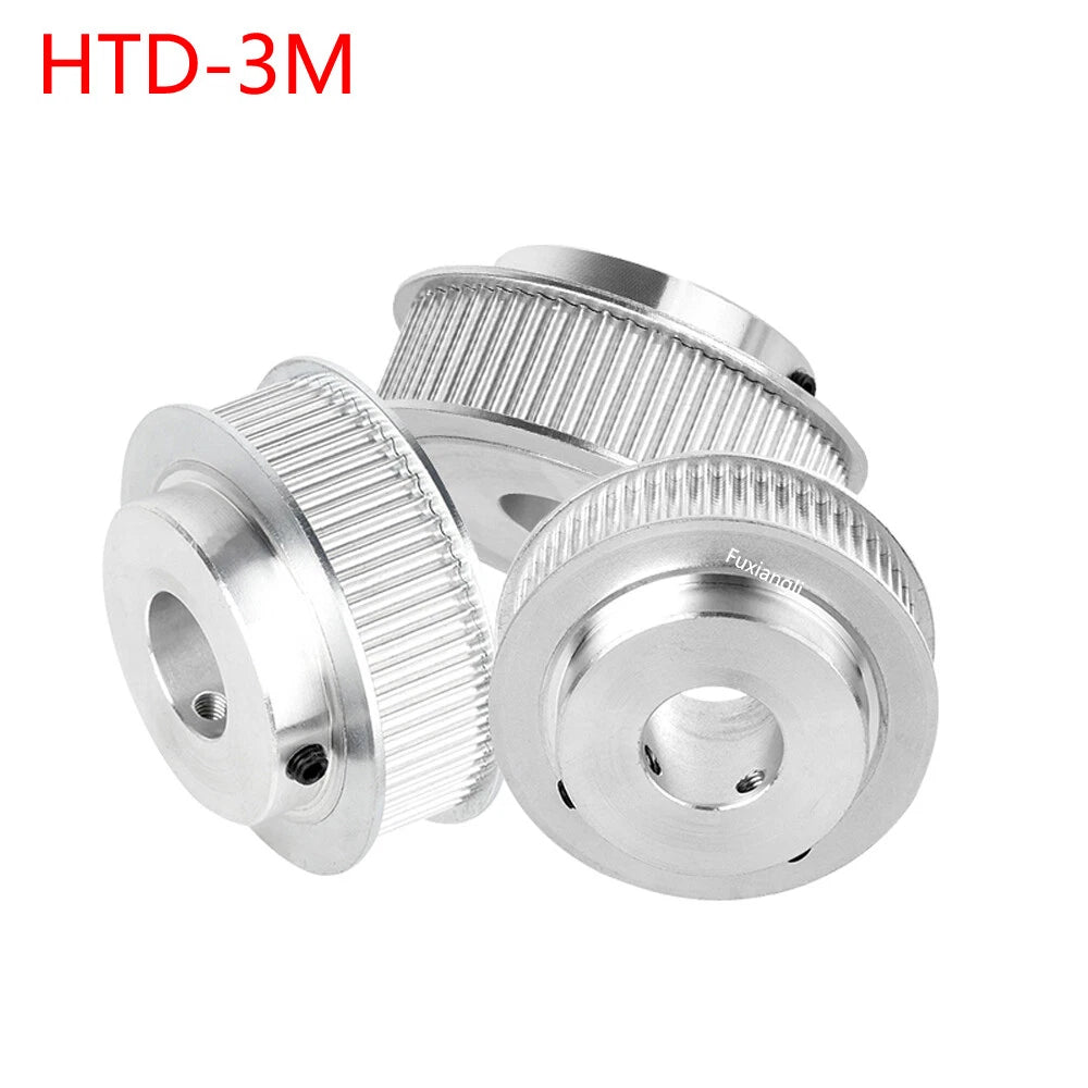 HTD-3M 12T-150T Timing Belt Pulley With Step Bore 8-25mm, For 15mm Width Belt