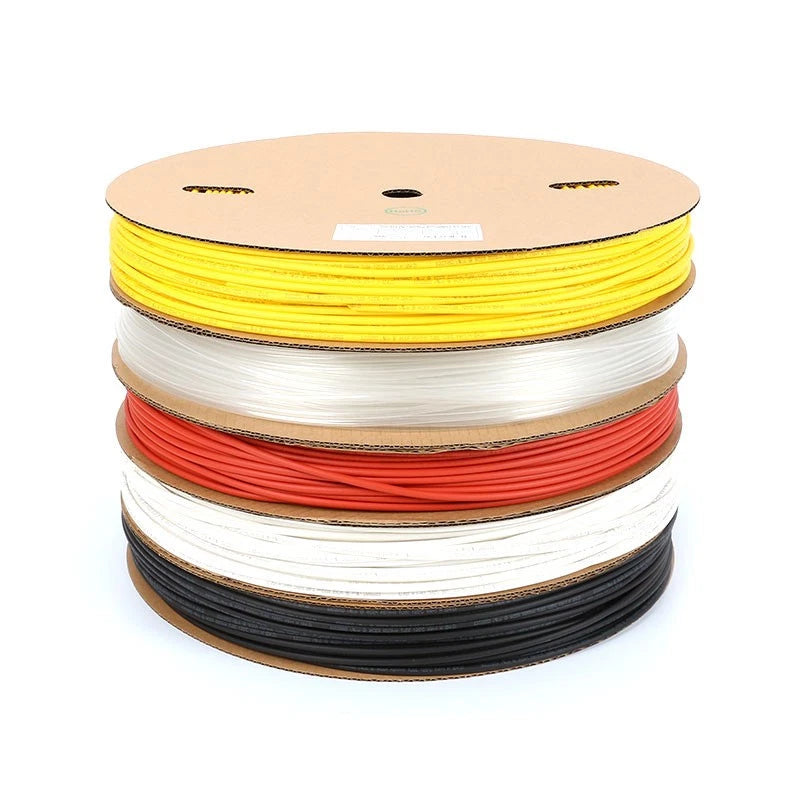 2:1 Heat Shrink Tubing Roll — Black, Red & Clear, 0.6mm to 30mm