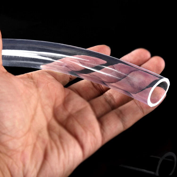 Clear PVC Hose Tube — Food Grade Flexible Plastic Pipe for Aquarium, Water & Air Lines (ID 2–13mm)