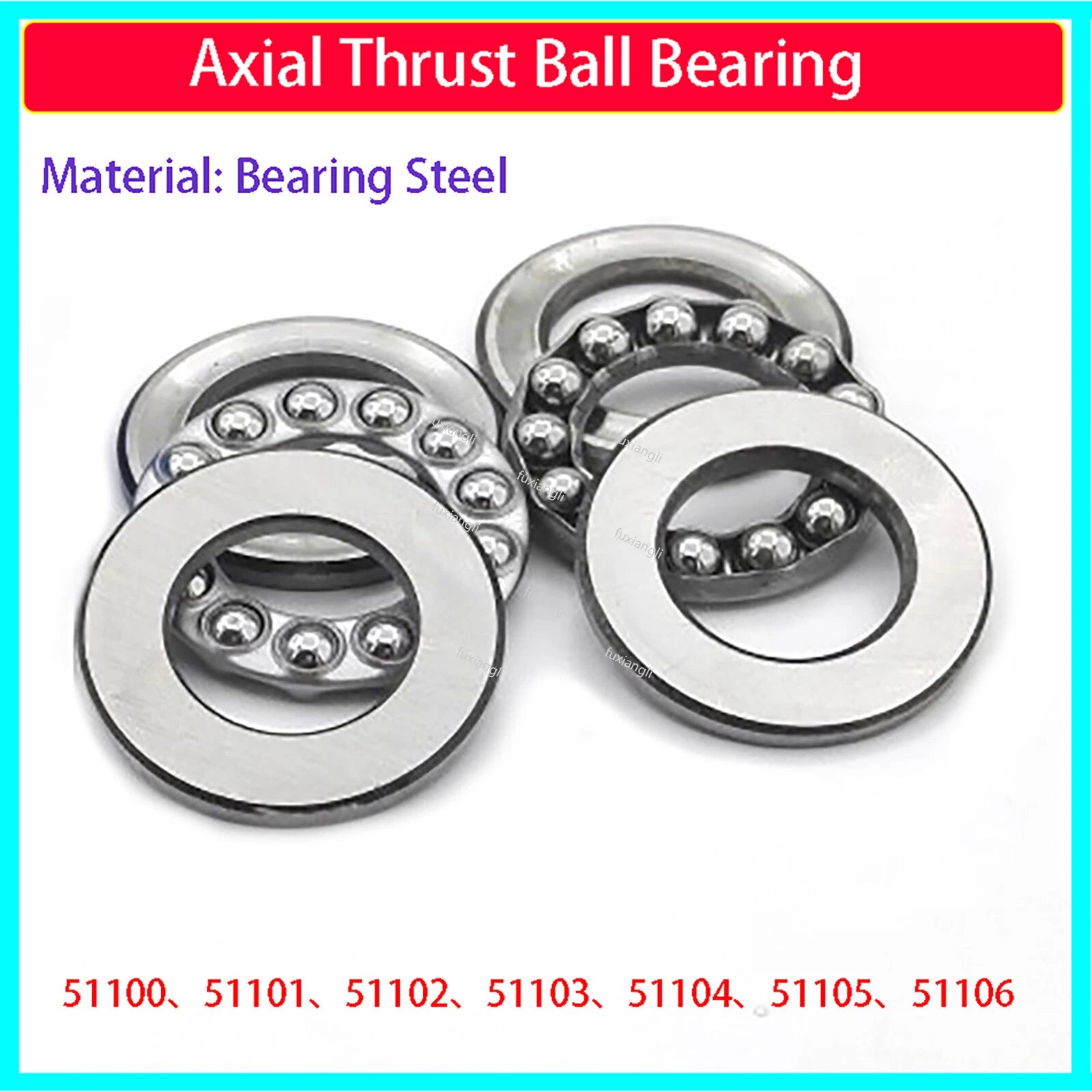 High Precision Axial Thrust Ball Bearings 3-Part Miniature Plane Bearing