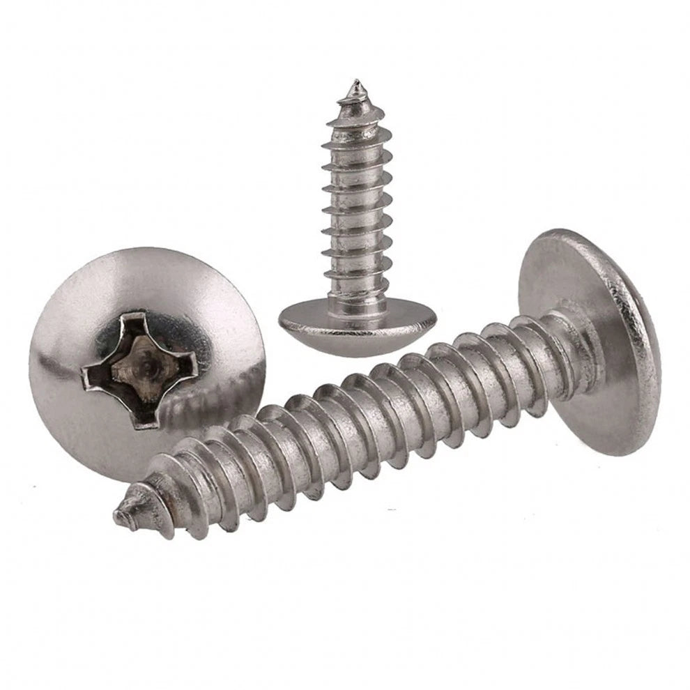 Truss Head Phillips Self Tapping Screws – 201 Stainless Steel, M3 M4 M5