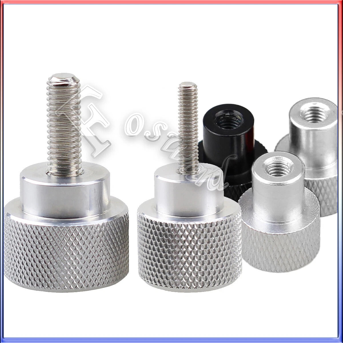 M6/8/10 Knurled Thumb Screws/ Nut Aluminum Hand Grip Knob Bolt For Camera Tripod