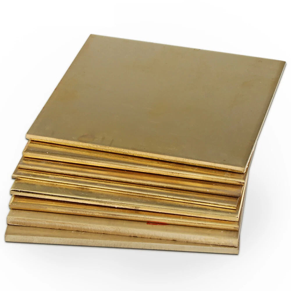 Brass Square/plate/sheet 0.6mm To 6.0mm - Brass Sheet Metal Guillotine Cut