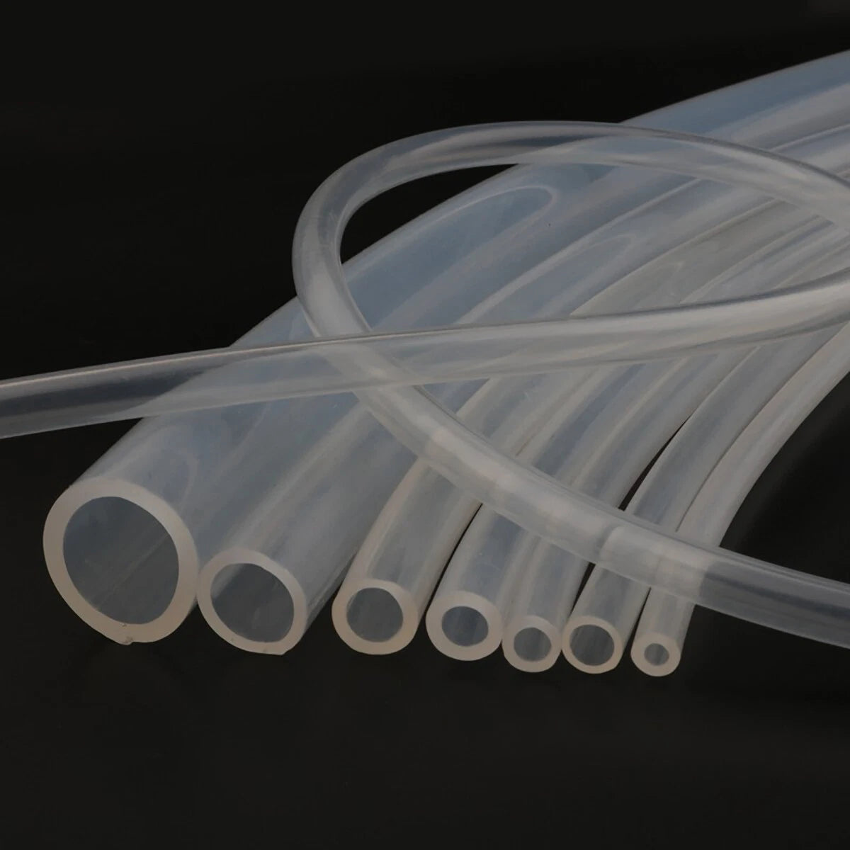 Food Grade Clear Silicone Tube – Beer, Milk & Beverage Hose Pipe (ID×OD)