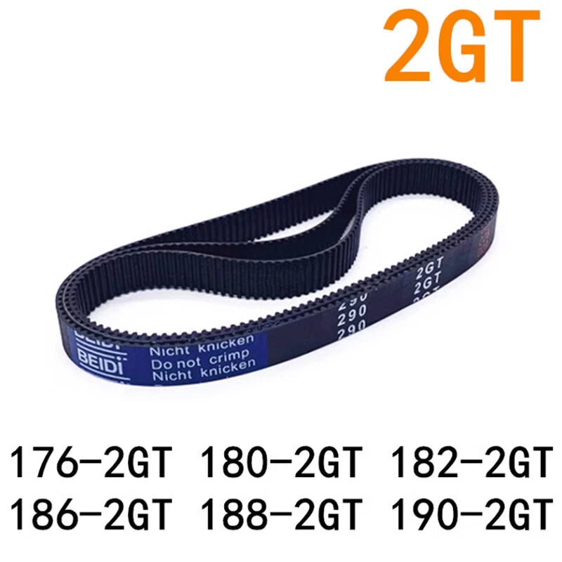 GT2 2GT Closed Loop Timing Belt 2mm Pitch 6mm 10mm Wide for 3D Printer CNC
