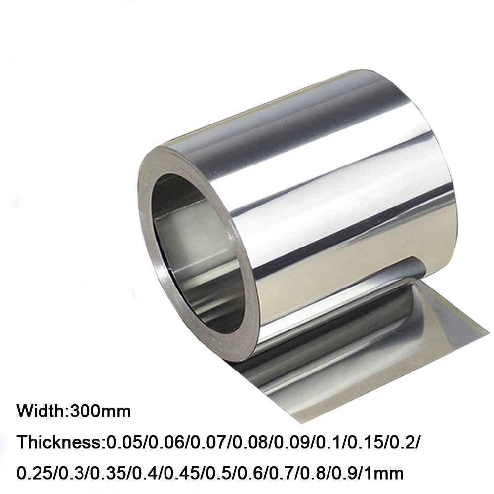 Stainless Steel S301 Thin Plate Sheet Foil Strip 0.05mm - 0.8mm x 300mm x 1000mm