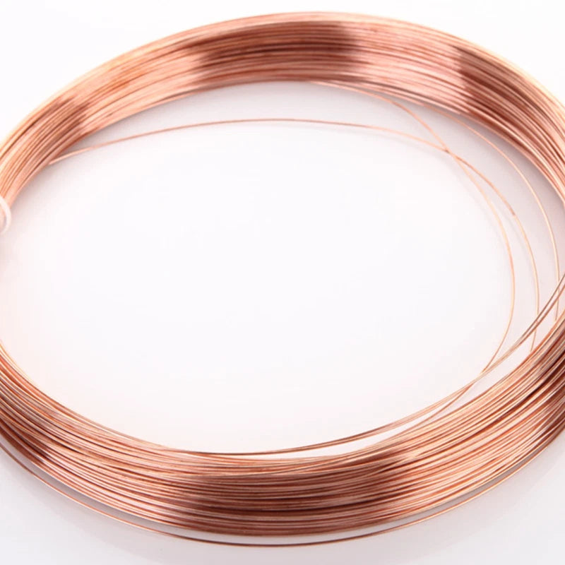 Purple Copper Wire Round Solid Bare Wire Diameter 0.2mm-1.7mm Wire/Cable/Brush