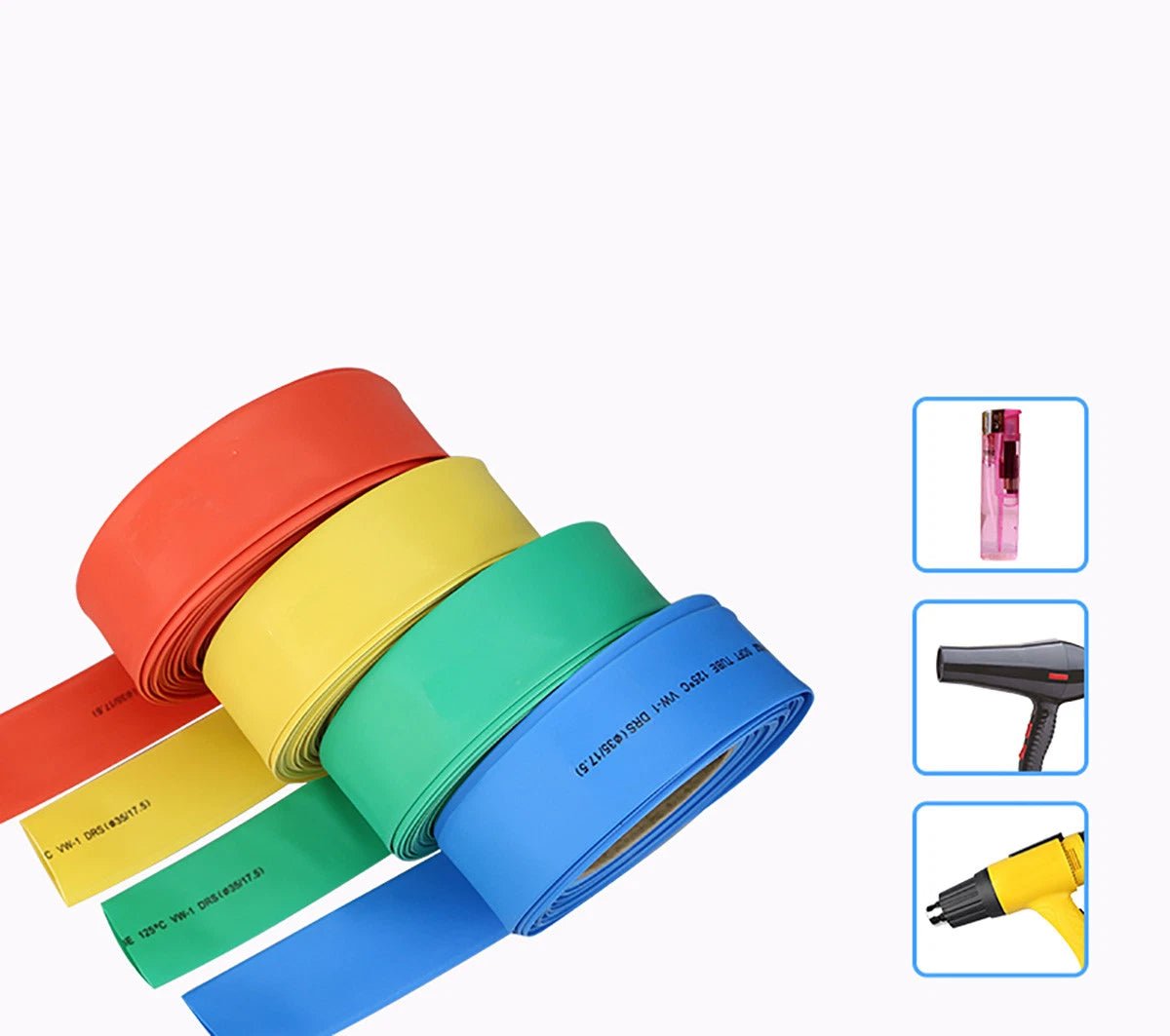 Clear Heat Shrink Tubing 1.5mm 2:1 — 2M Roll for Wire & Cable Insulation - HomeDIYer