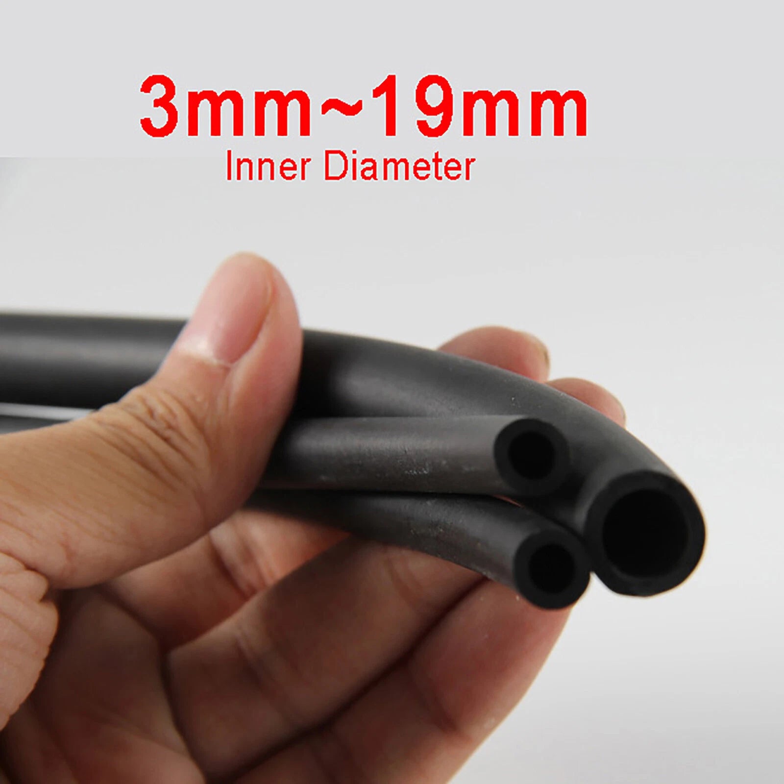 Nitrile Rubber Black Fuel Tube Petrol Diesel Oil Line Hose Pipe Tubing 3mm~19mm