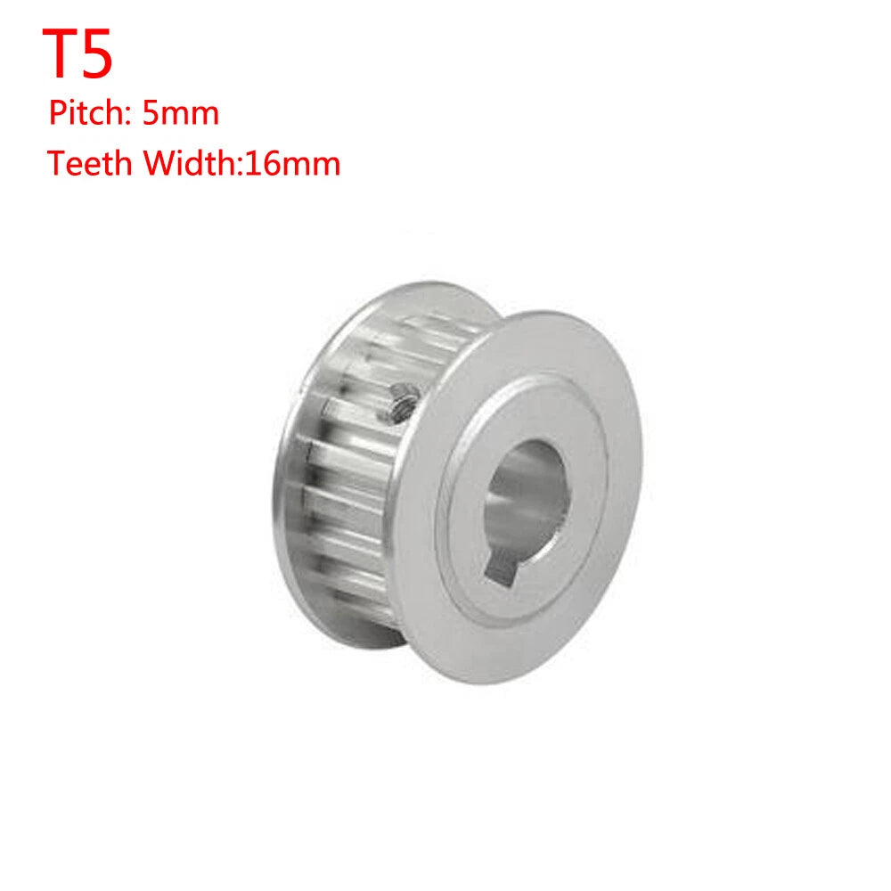 T5 12-60Teeth Timing Belt Pulley Pitch 5mm AF-type With Keyway Pulley Width 16mm