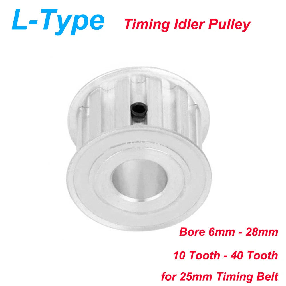 L-Type Synchronous Timing Pulley 10T-40T Bore 6-28mm for 25mm Width Belt CNC 3D