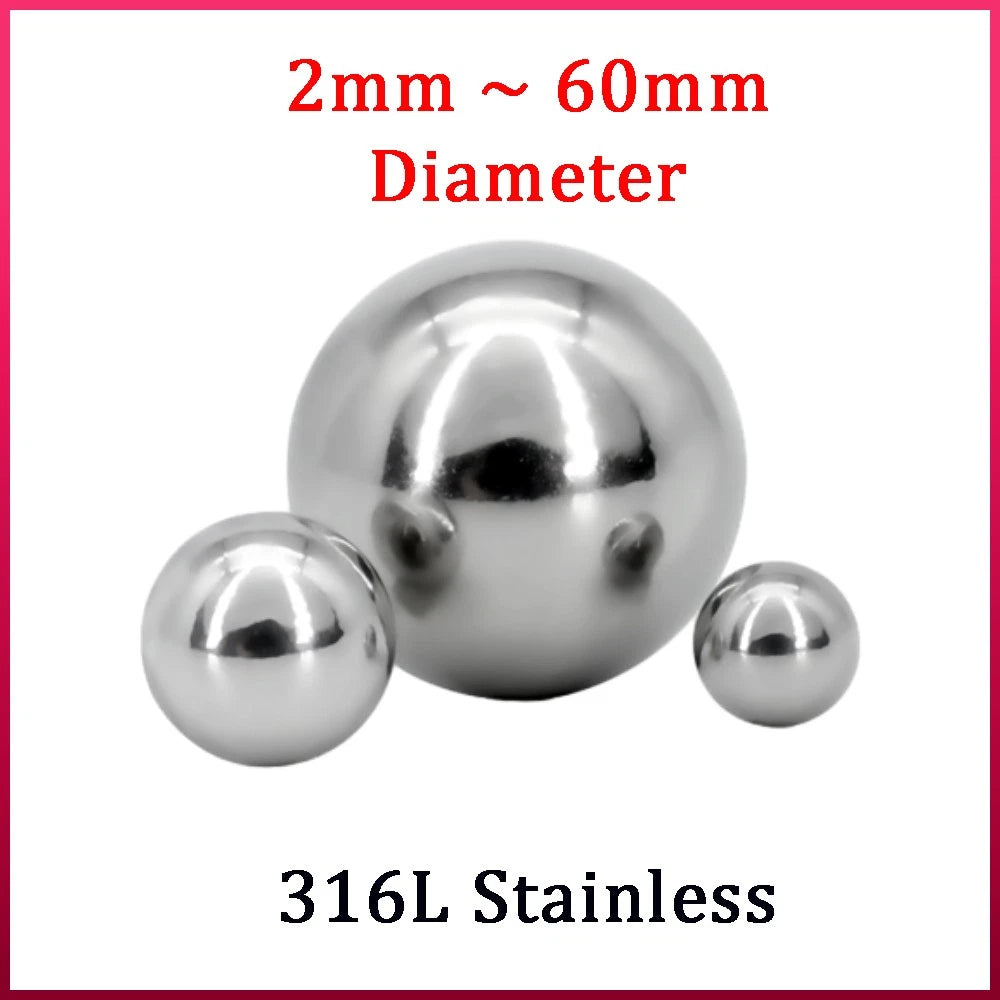 Ball Bearings 316 Stainless Steel Grade 100 Precision Ball 3mm to 60mm Diameter