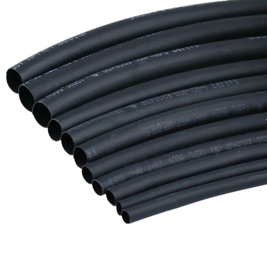 2:1 Black Heat Shrink Tubing 0.6–80mm Diameter — 1 Meter
