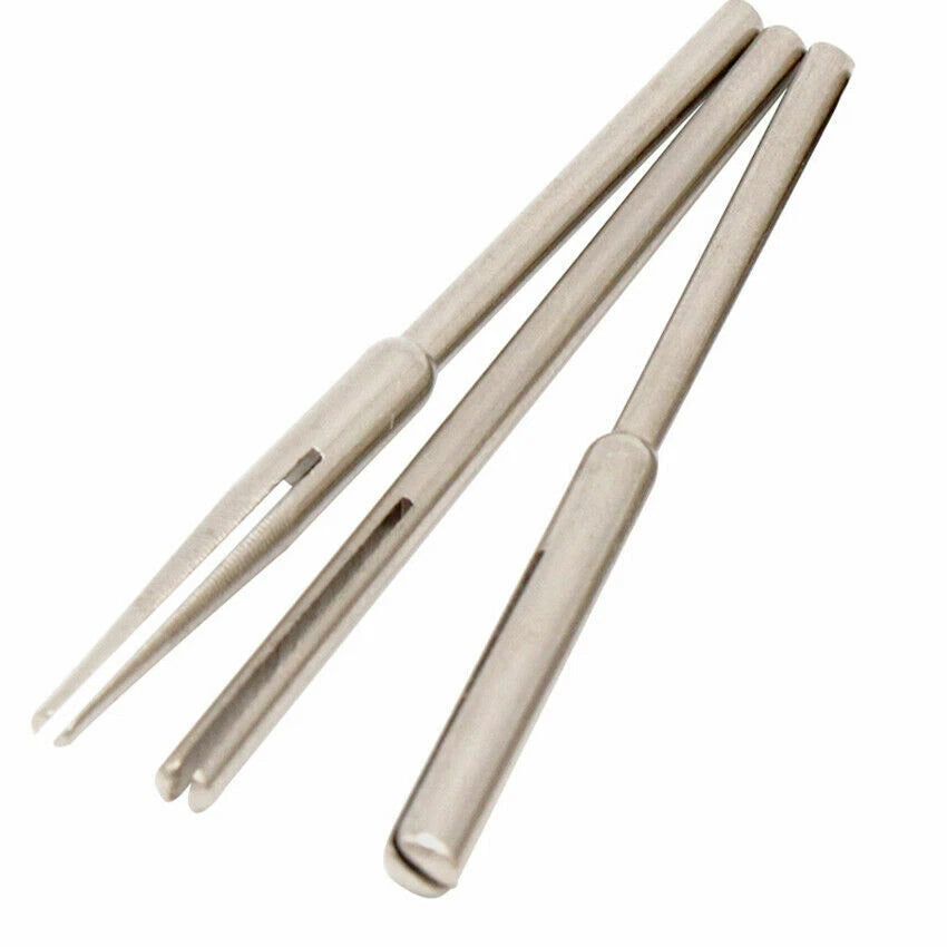 3‑Piece Straight Slim Tapered Split Spindle Mandrel Set — 2.35mm Shank for Jewelry Polishing and Fine Sanding