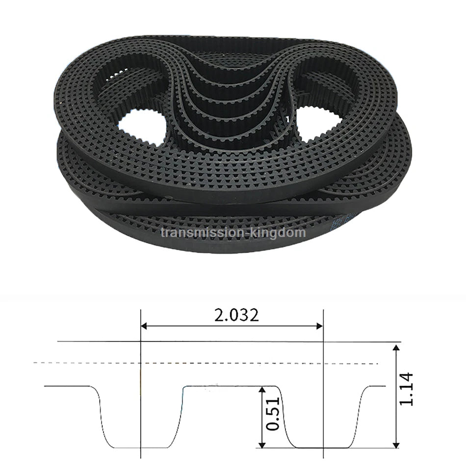MXL Closed Loop Timing Belt – 6mm & 10mm Width, Multiple Lengths