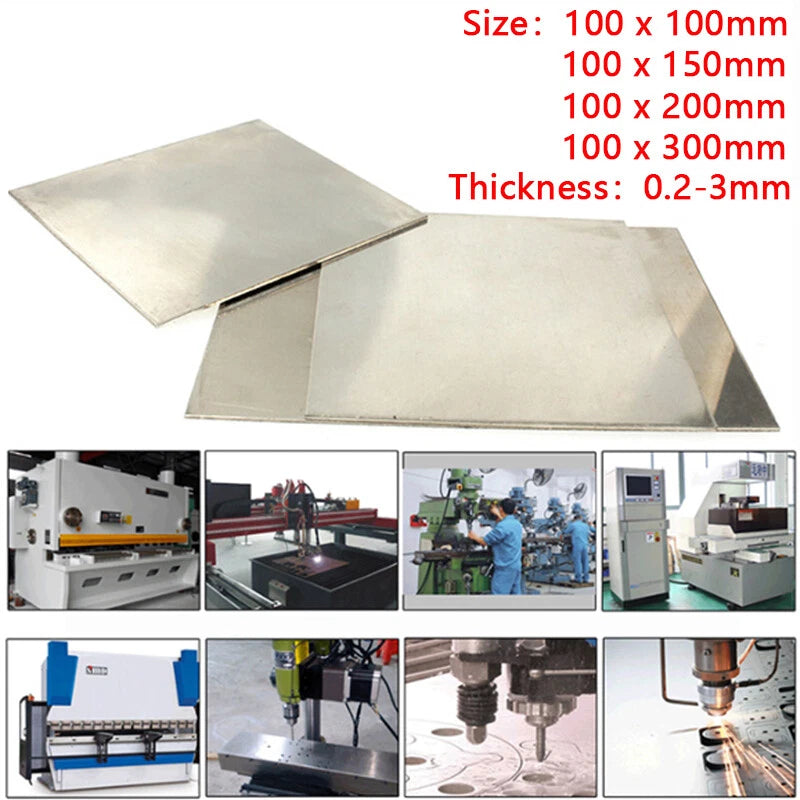 Copper Nickel Sheet Plate Nickel Alloy Plate Cupronickel Panel 0.1mm - 2mm Thick