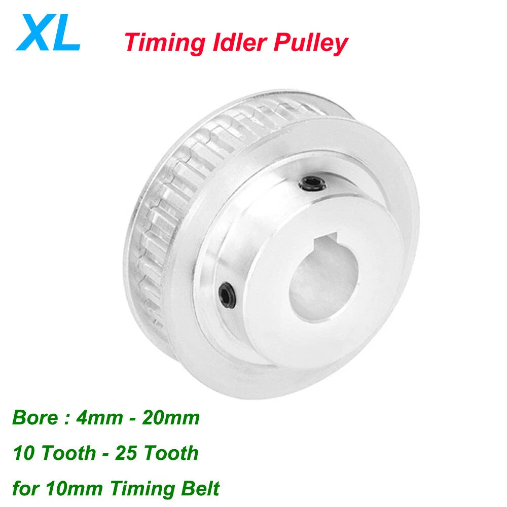 XL Timng Idler Drive Pulley 10-25 Tooth With Step Gear Bore 4-20mm for 10mm Belt